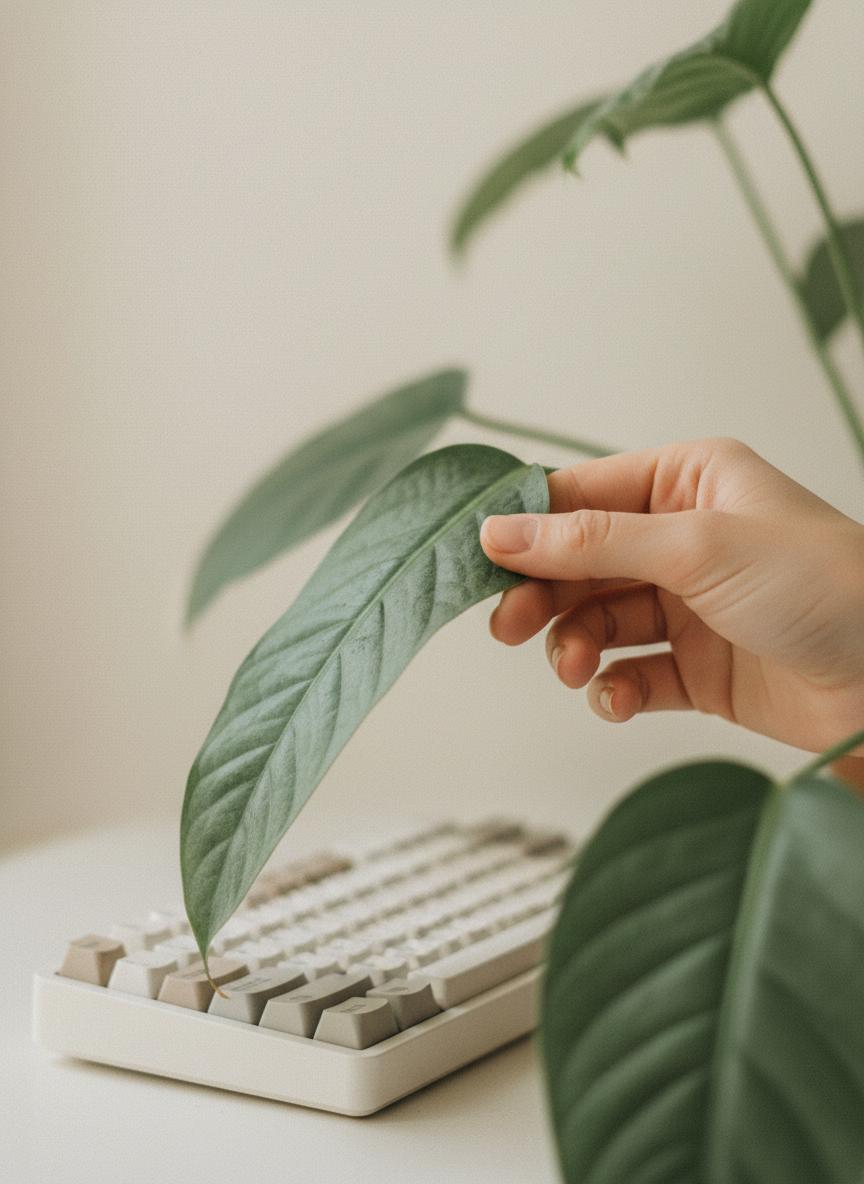 Plante verte symbolisant la sérénité retrouvée avec MindOff